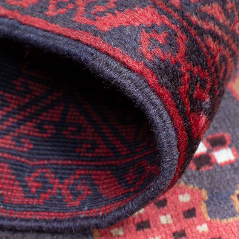 Dywan beludżycki - 156 x 87 cm - ciemna czerwień