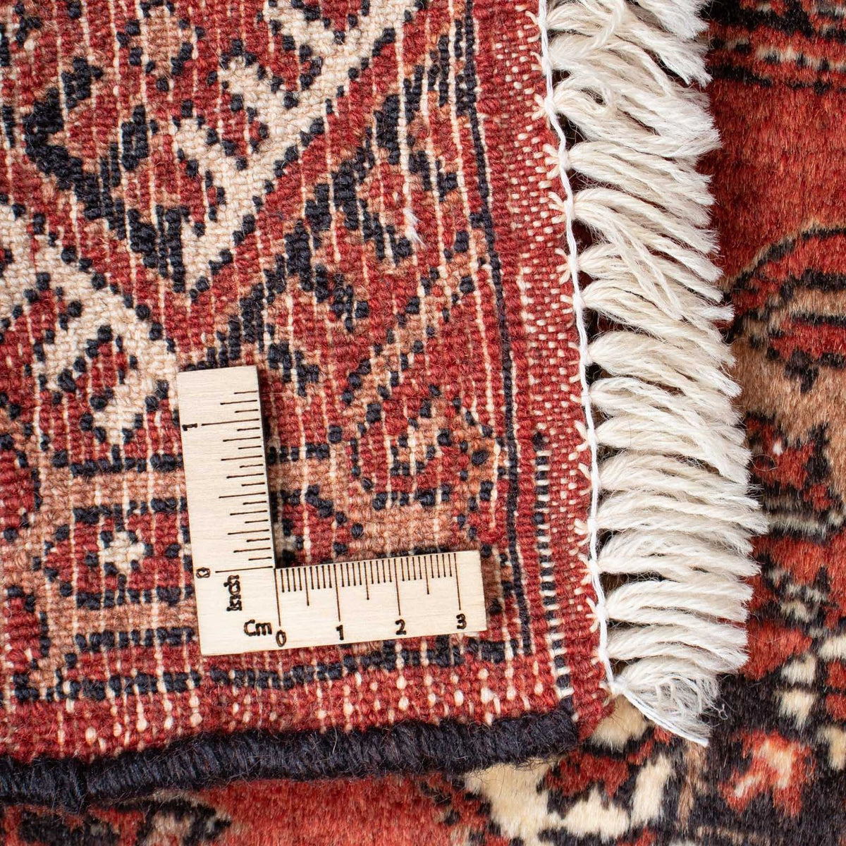 Dywan beludżycki - 143 x 121 cm - ciemna czerwień