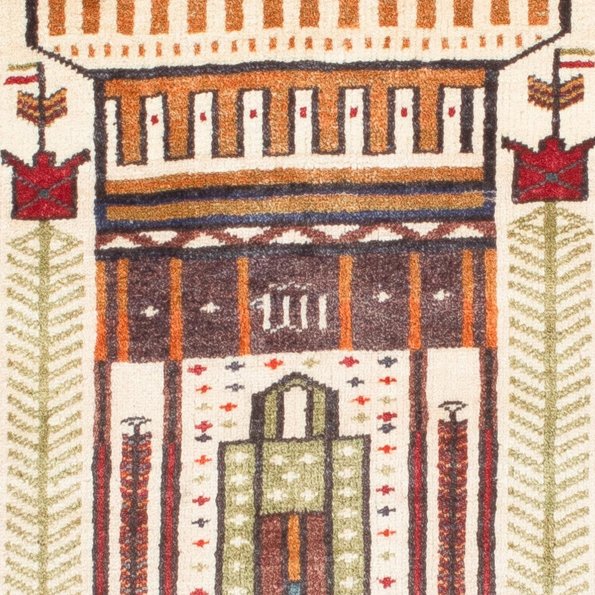 Dywan beludżycki - 119 x 89 cm - beżowy