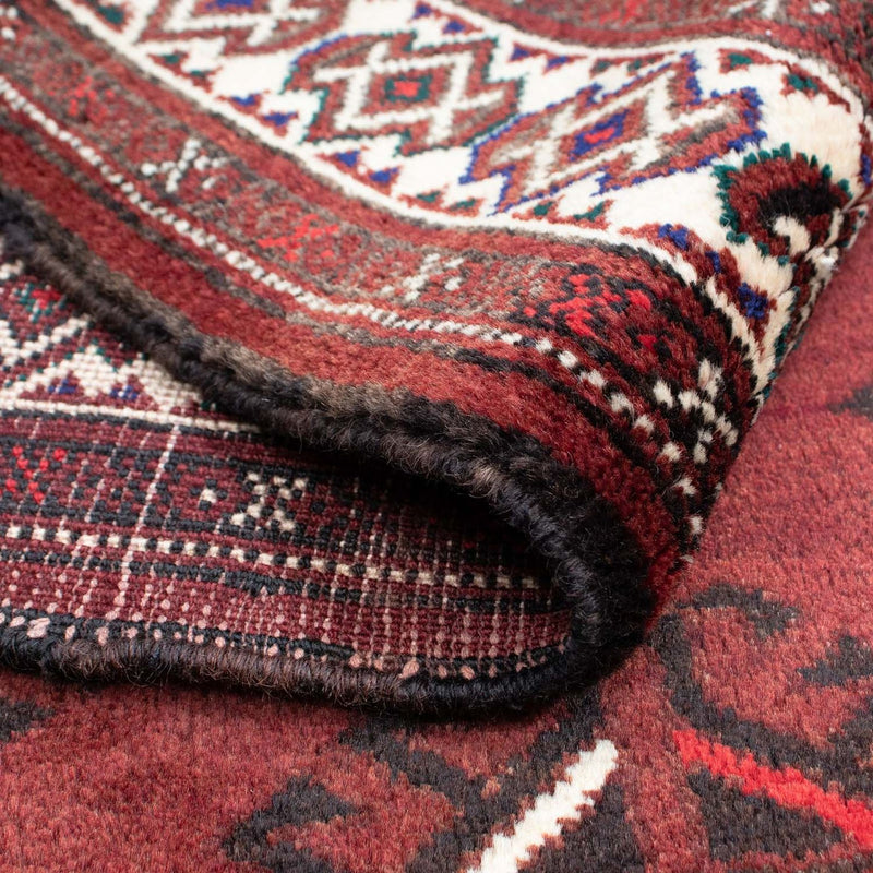 Dywan beludżycki - 145 x 102 cm - ciemna czerwień