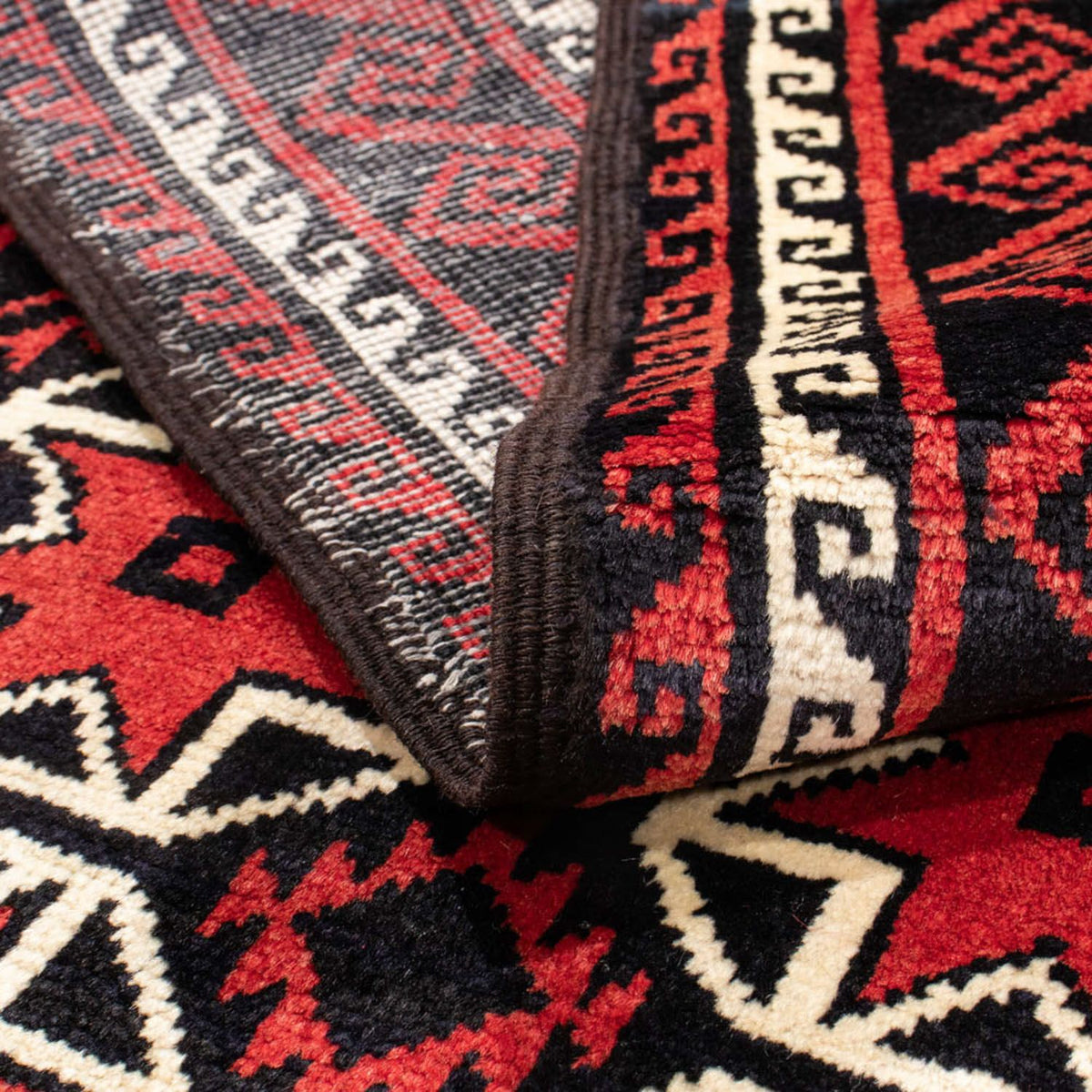 Dywan beludżycki - 158 x 82 cm - ciemna czerwień