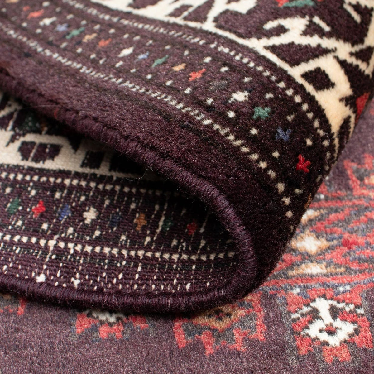 Dywan beludżycki - 143 x 103 cm - brązowy