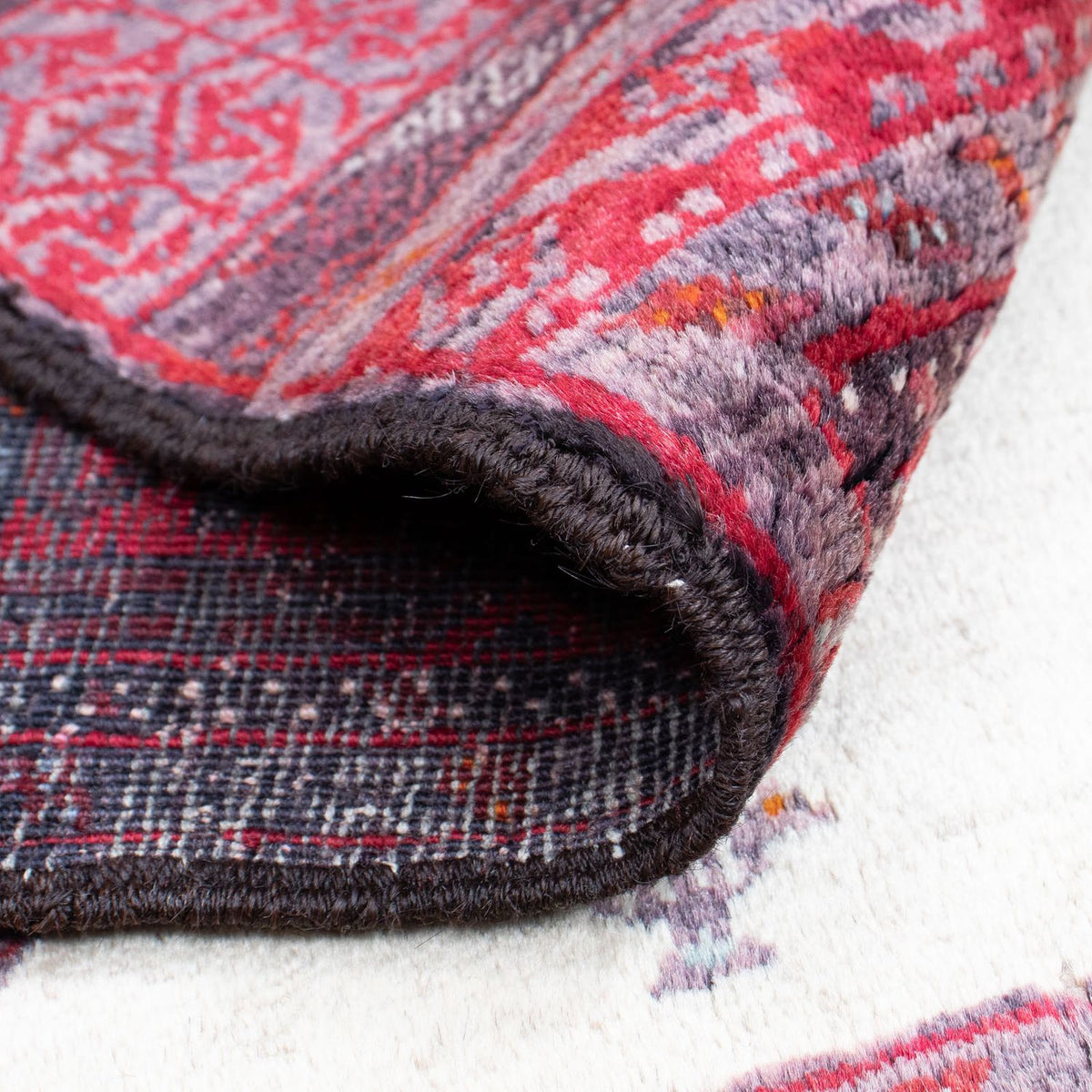 Dywan beludżycki - 152 x 91 cm - jasna czerwień