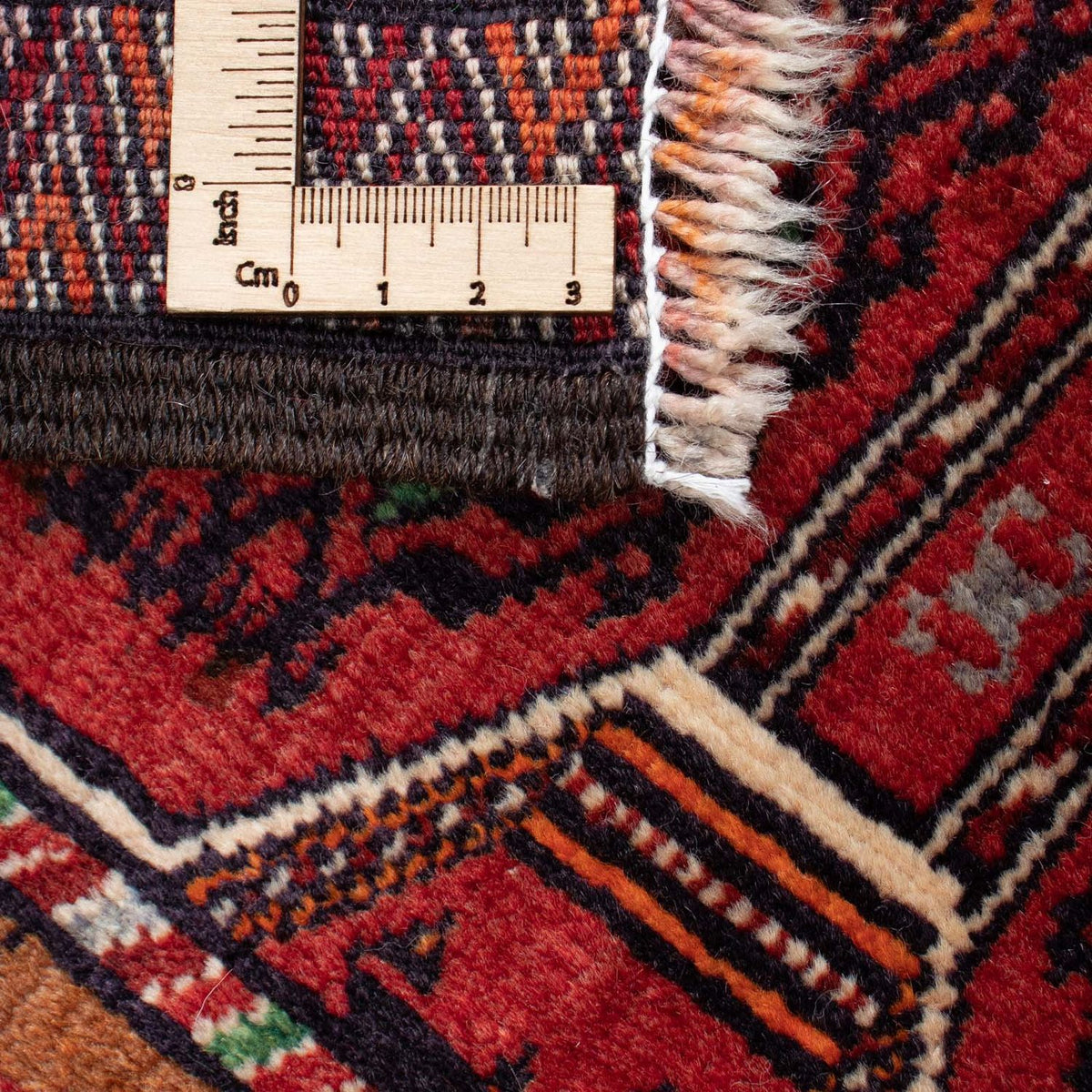 Dywan beludżycki - 134 x 94 cm - ciemna czerwień