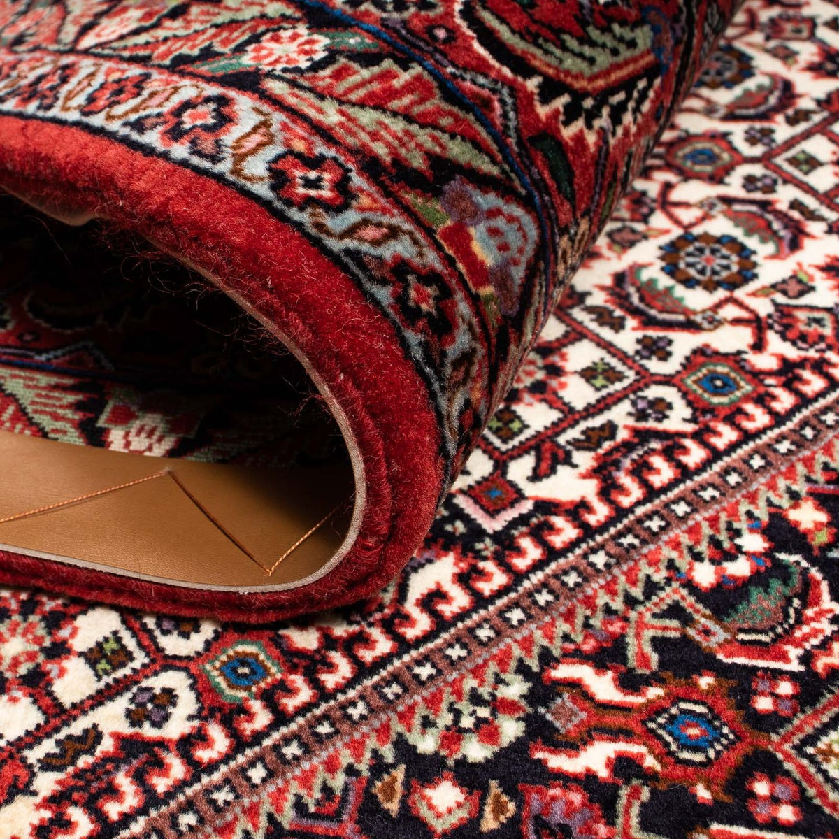 Dywan perski - Bijar - 248 x 202 cm - ciemna czerwień