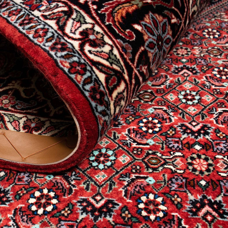 Dywan perski - Bijar - 258 x 202 cm - ciemna czerwień