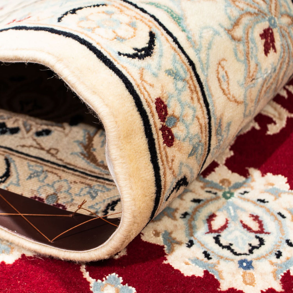 Dywan perski - Nain - Królewski - 236 x 157 cm - ciemna czerwień