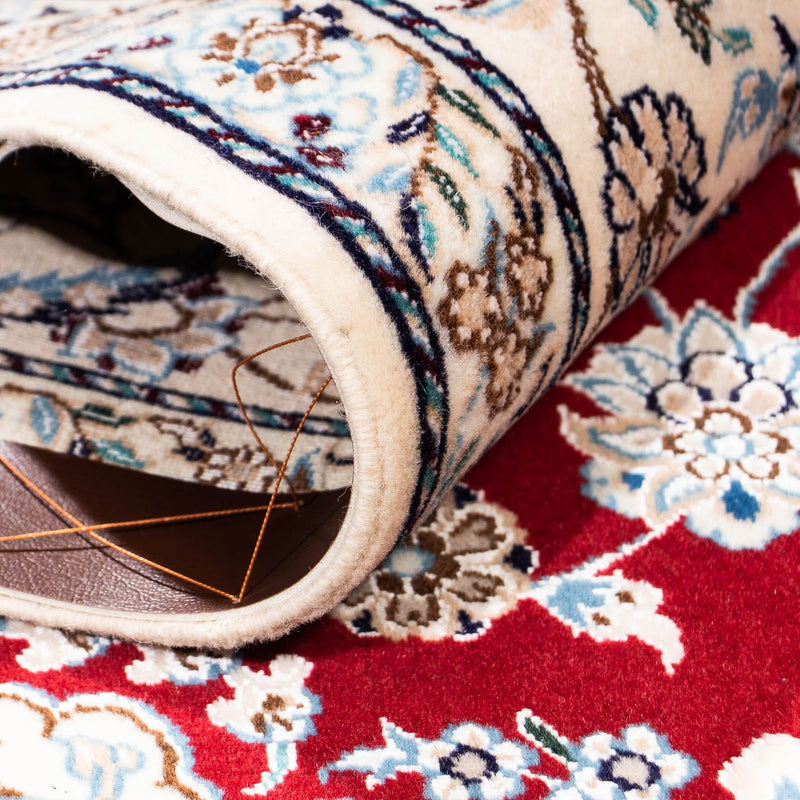 Dywan perski - Nain - Premium - 199 x 157 cm - ciemna czerwień