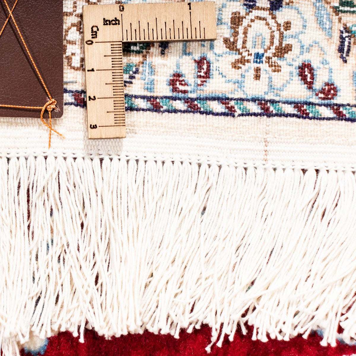 Dywan perski - Nain - Premium - 199 x 157 cm - ciemna czerwień