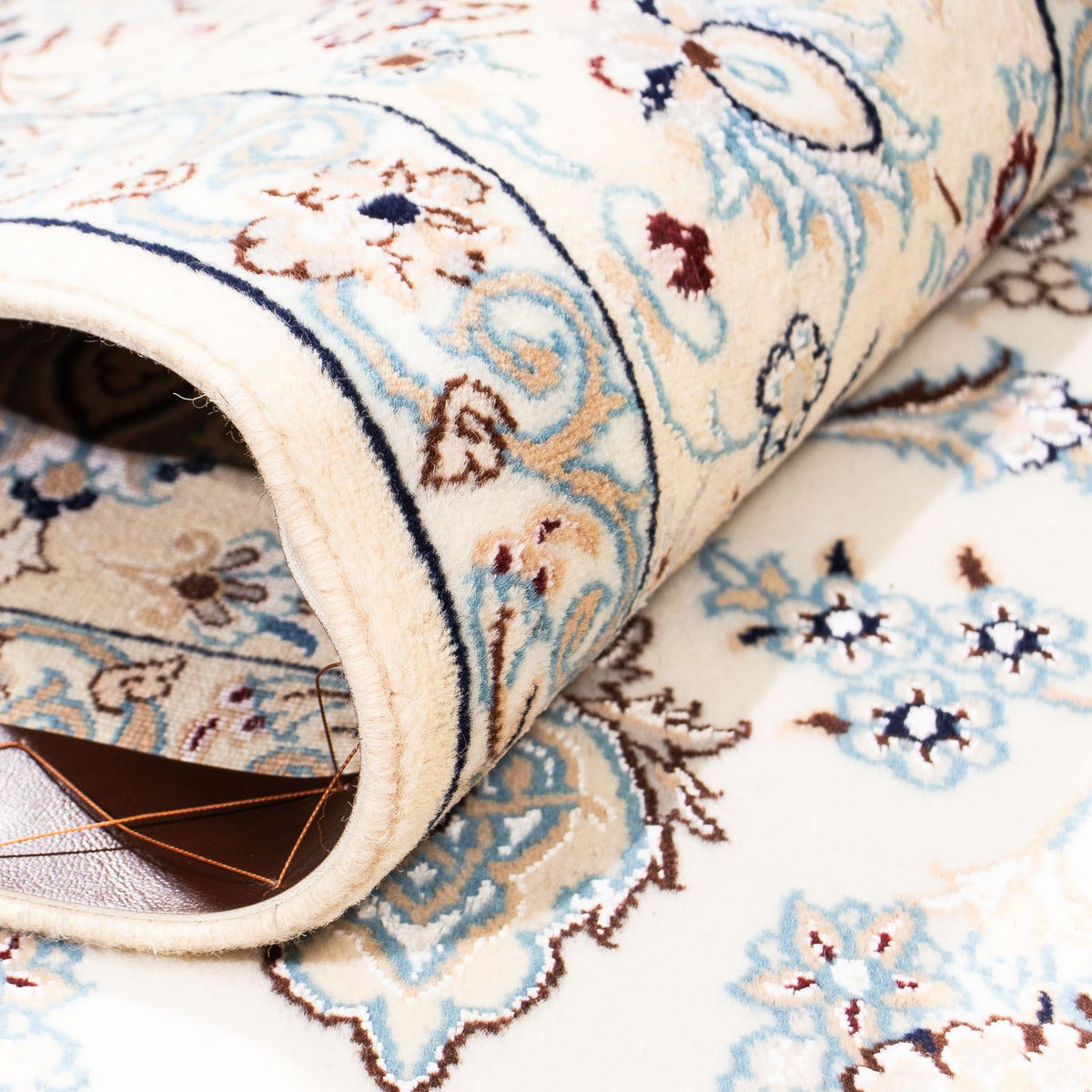 Dywan perski - Nain - Premium - 235 x 153 cm - beżowy