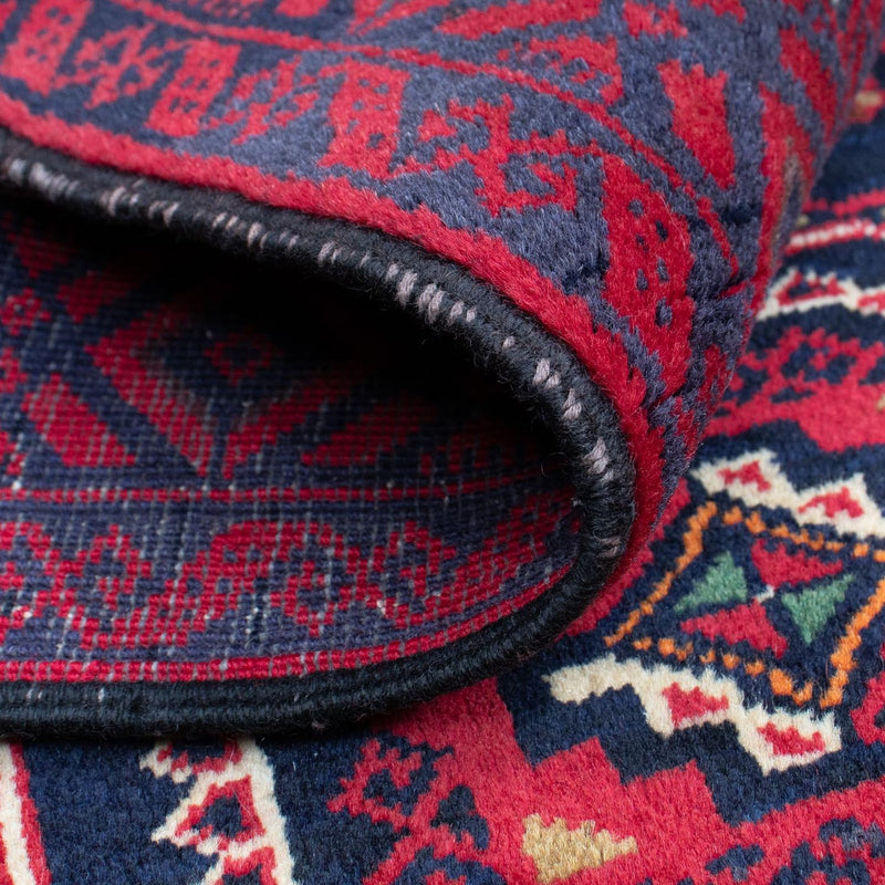 Dywan beludżycki - 146 x 84 cm - ciemna czerwień