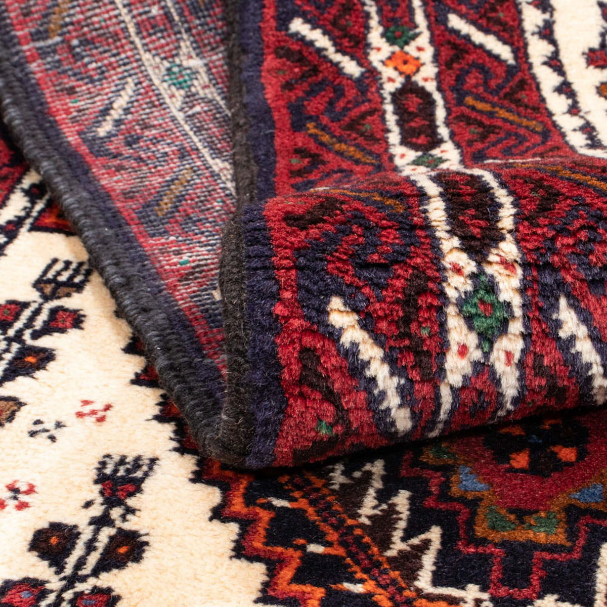 Biegacz Dywan beludżycki - 185 x 103 cm - ciemnoniebieski