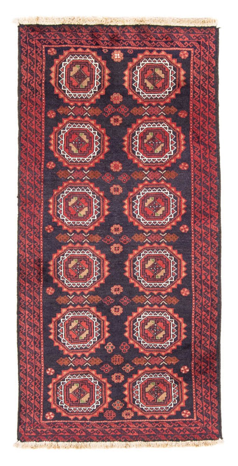 Biegacz Dywan beludżycki - 186 x 95 cm - ciemnoniebieski