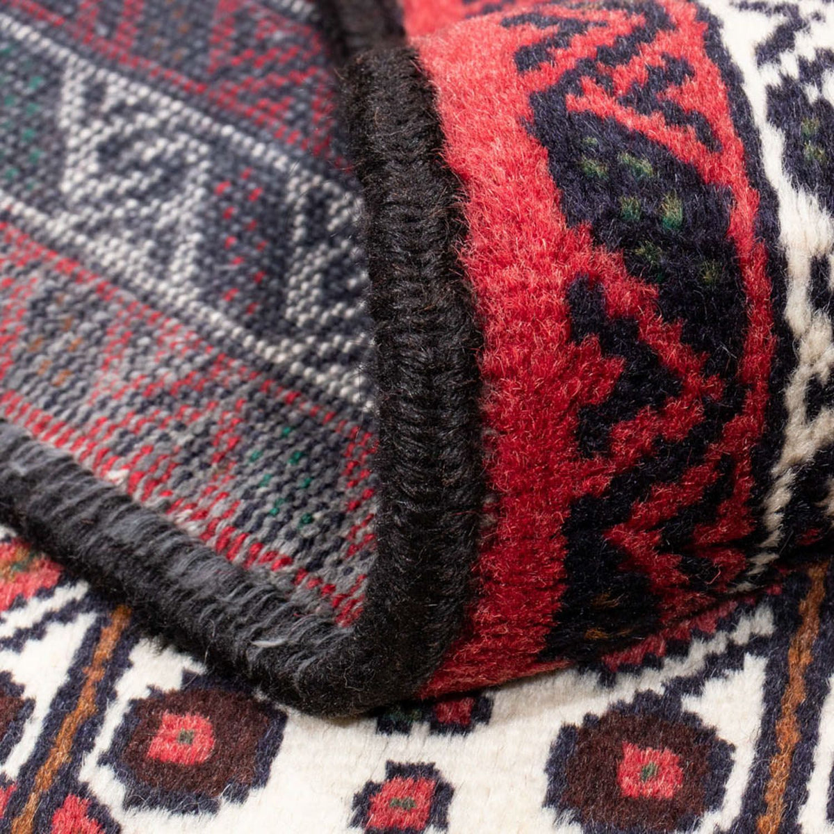 Biegacz Dywan beludżycki - 191 x 101 cm - czerwony