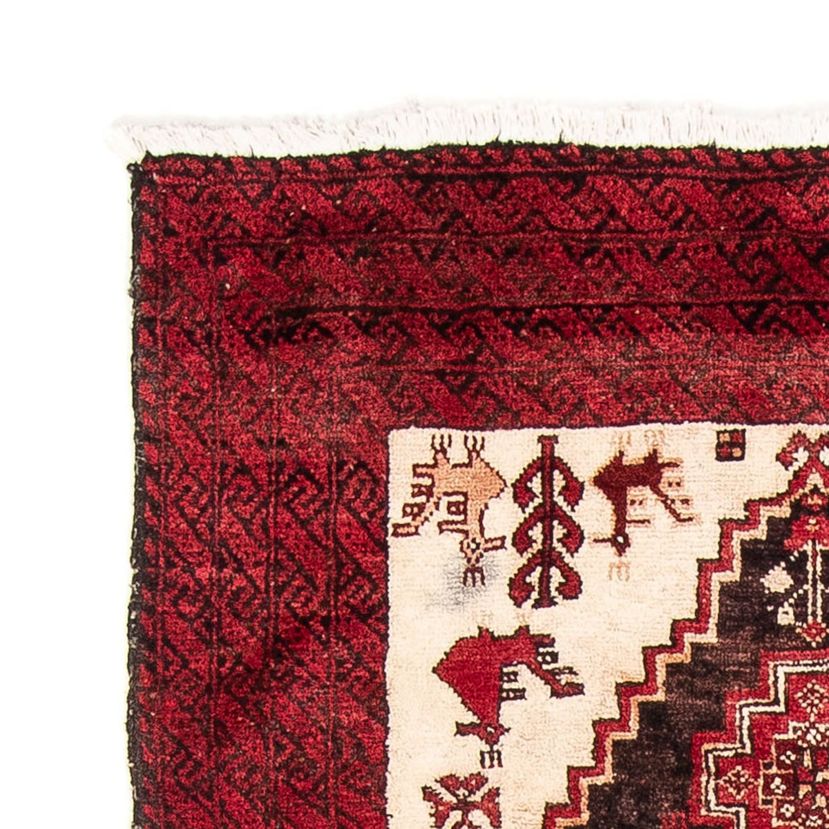 Biegacz Dywan beludżycki - 202 x 100 cm - czerwony