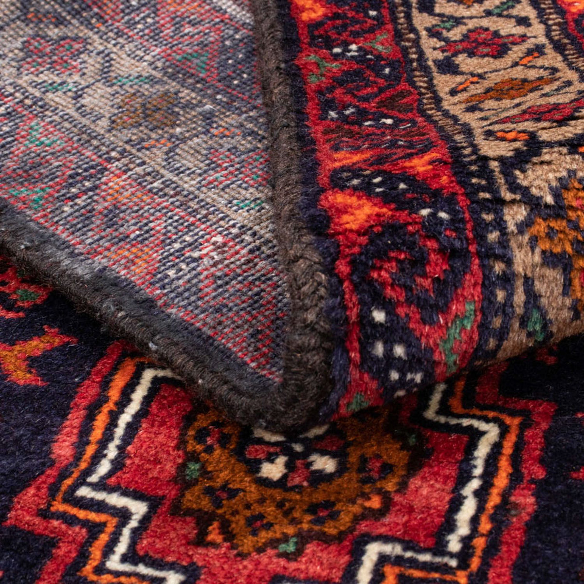 Biegacz Dywan beludżycki - 194 x 104 cm - czerwony