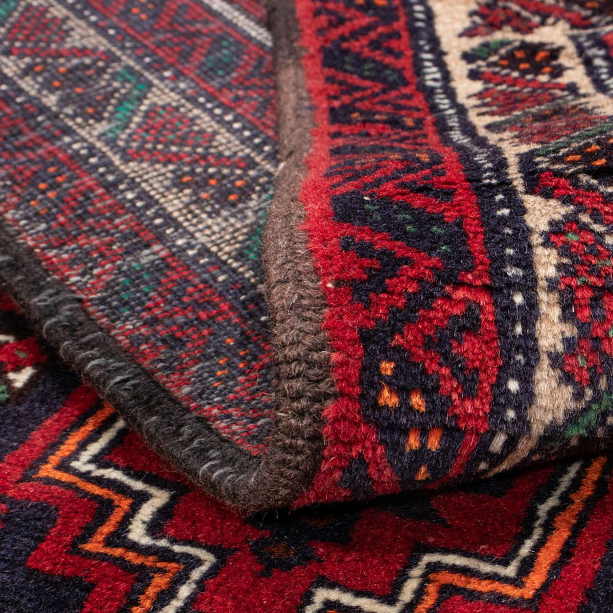 Biegacz Dywan beludżycki - 181 x 101 cm - ciemnoniebieski