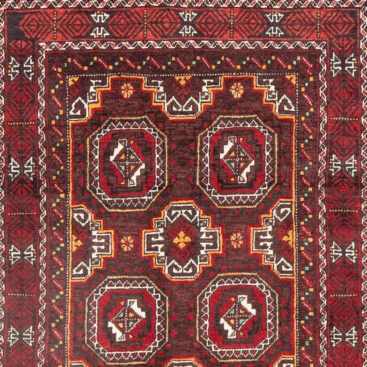 Biegacz Dywan beludżycki - 186 x 99 cm - czerwony