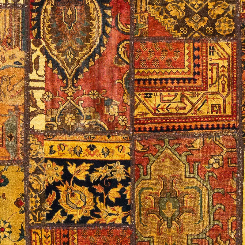 Dywan patchworkowy kwadratowy  - 151 x 142 cm - wielokolorowy