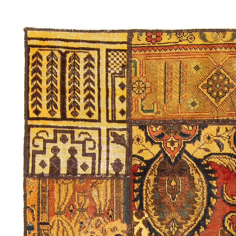 Dywan patchworkowy kwadratowy  - 151 x 142 cm - wielokolorowy