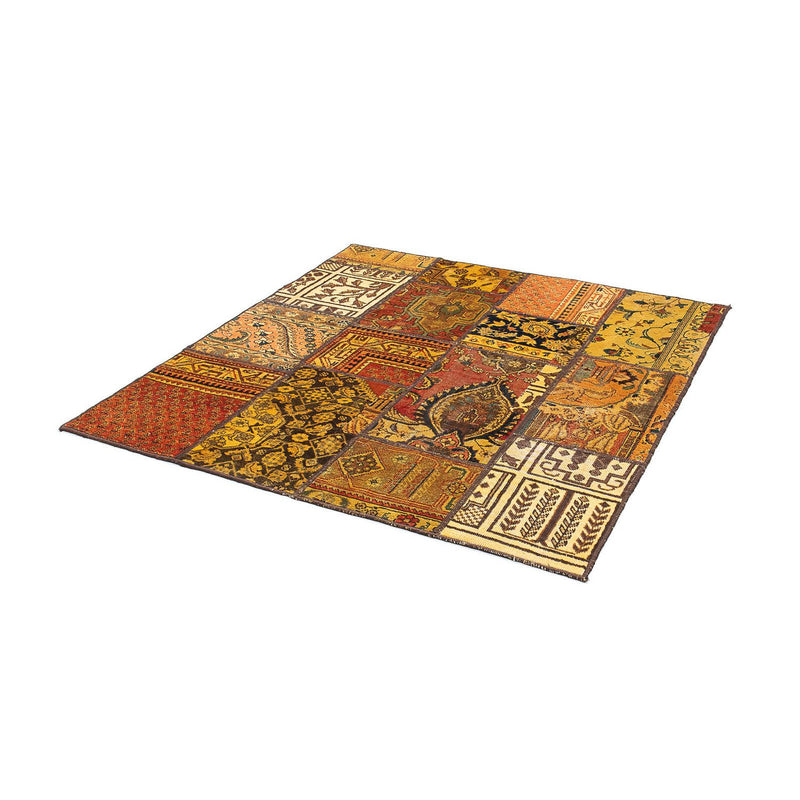 Dywan patchworkowy kwadratowy  - 151 x 142 cm - wielokolorowy