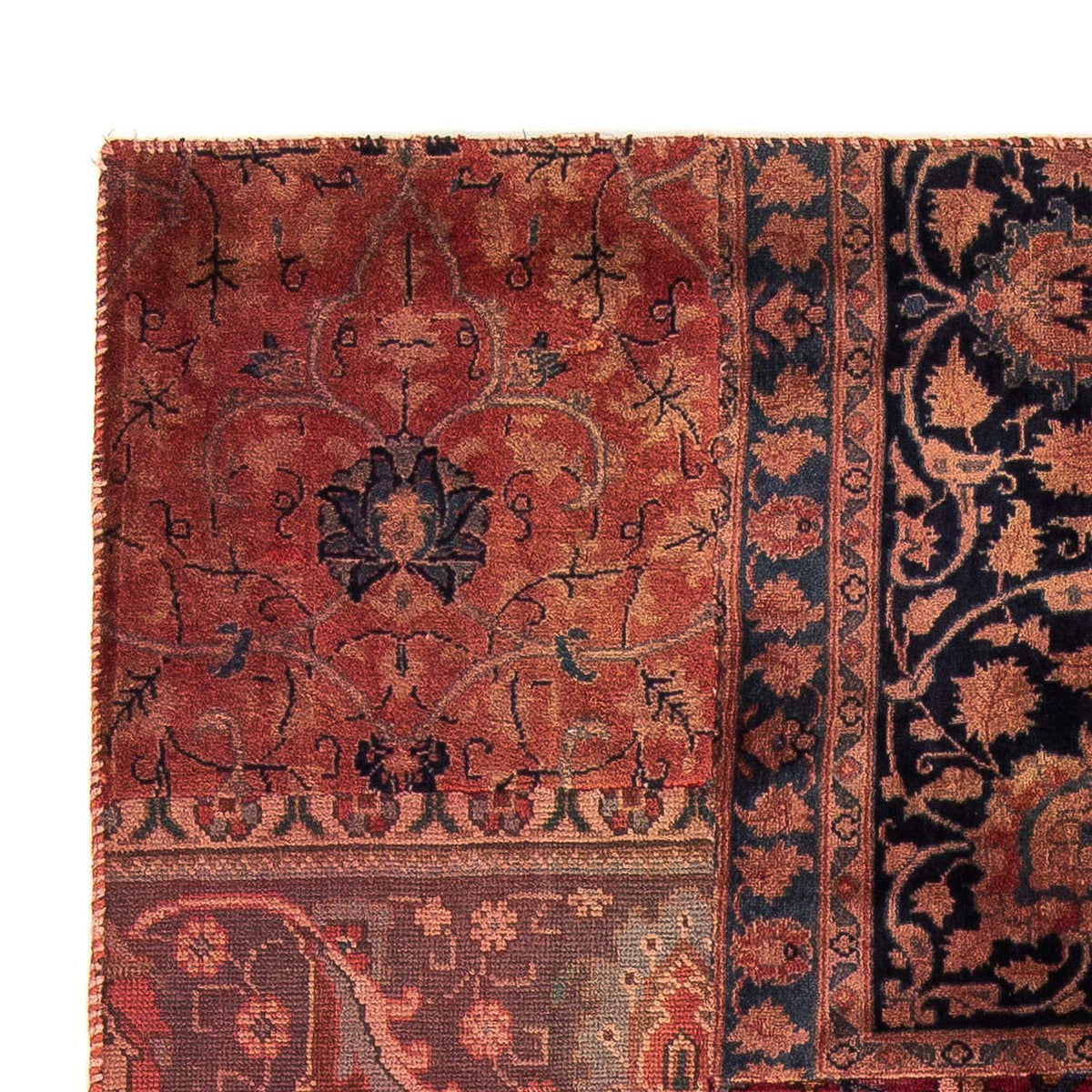 Dywan patchworkowy - 207 x 135 cm - wielokolorowy