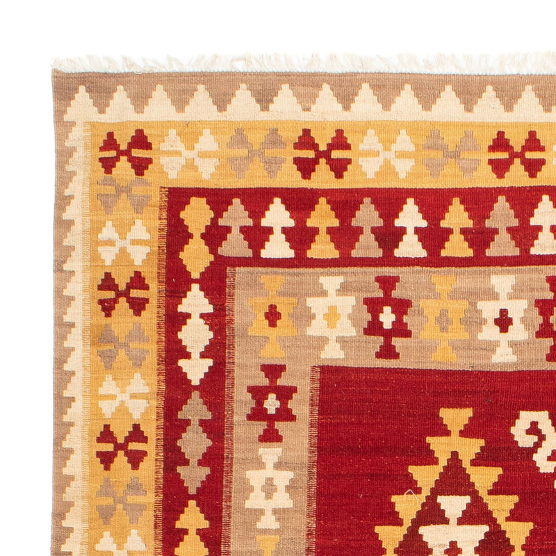 Dywan Kelim - Orientalny - 252 x 178 cm - ciemna czerwień