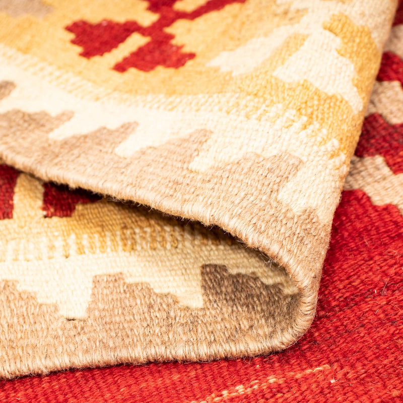 Dywan Kelim - Orientalny - 252 x 178 cm - ciemna czerwień