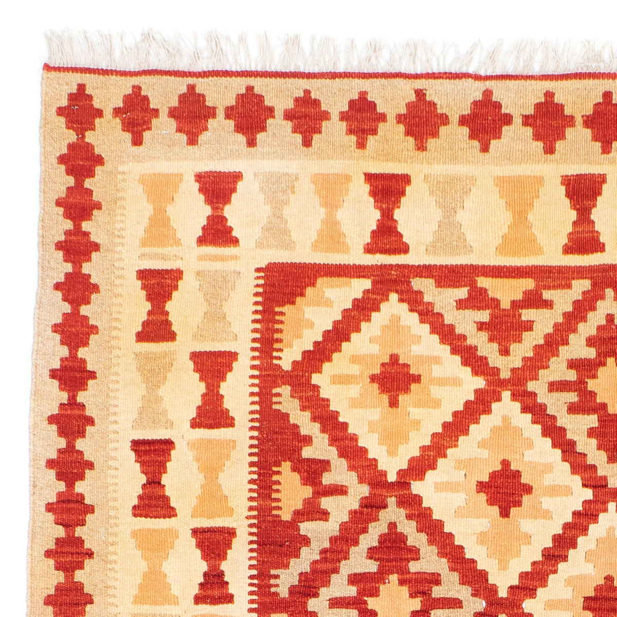 Dywan Kelim - Orientalny - 211 x 155 cm - czerwony