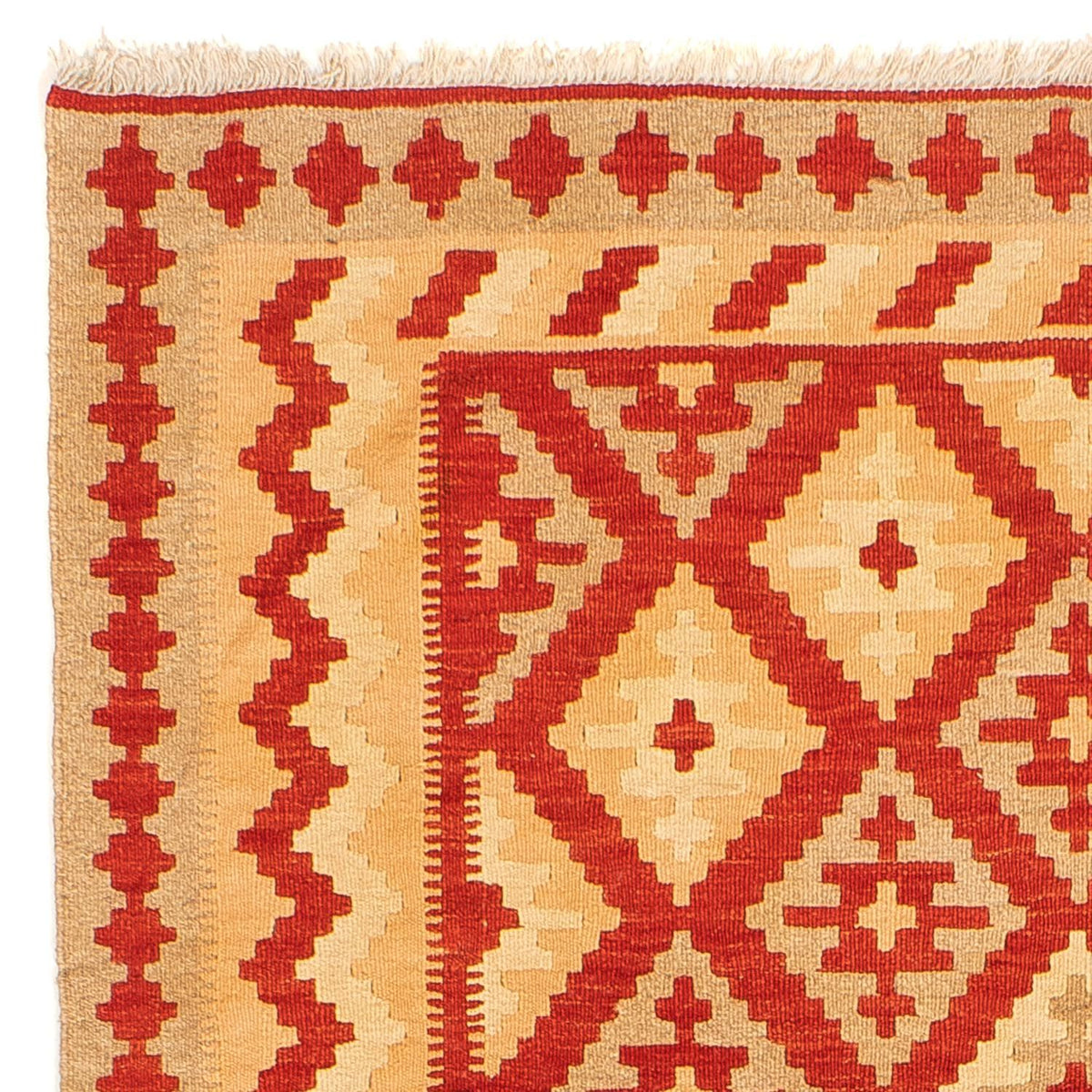 Dywan Kelim - Orientalny - 206 x 152 cm - ciemna czerwień