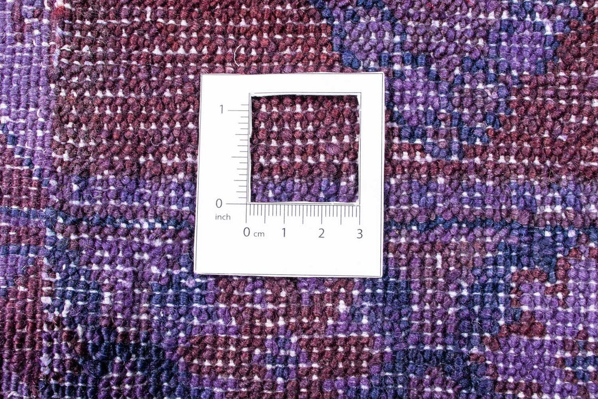 Dywan patchworkowy - 299 x 239 cm - fioletowy