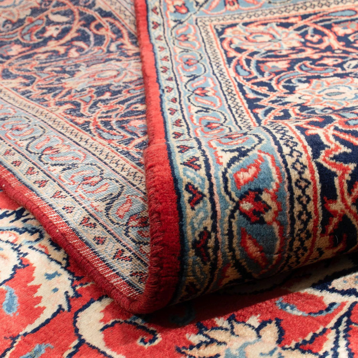 Dywan patchworkowy - 355 x 270 cm - jasna czerwień