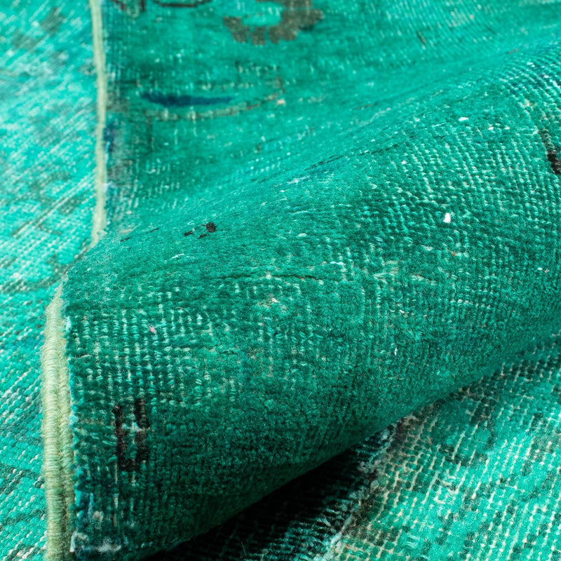 Dywan patchworkowy - 297 x 231 cm - turkusowy