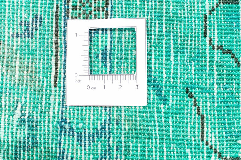 Dywan patchworkowy - 297 x 231 cm - turkusowy