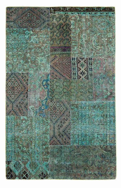 Dywan patchworkowy 150x234cm - Dywan wełniany
