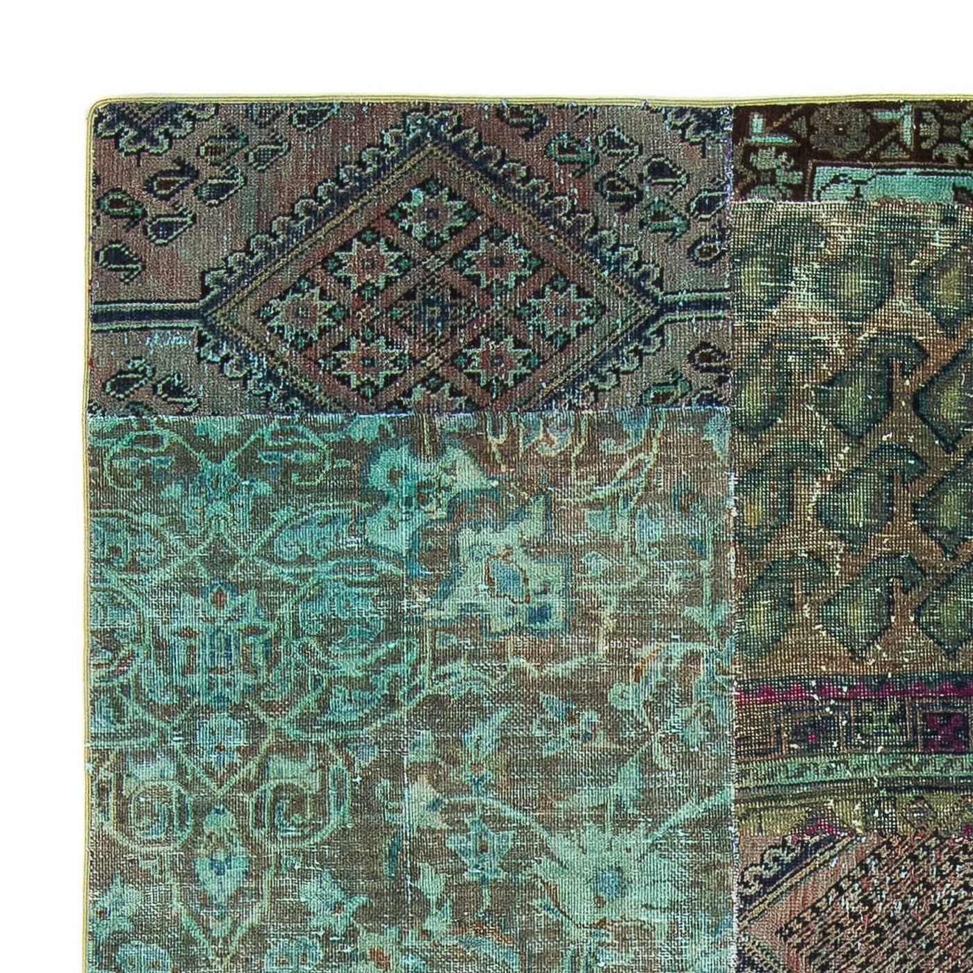 Dywan patchworkowy 234x150cm - Dywan wełniany
