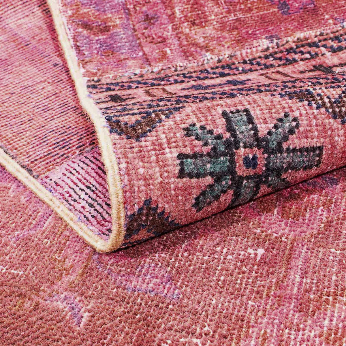 Dywan patchworkowy - 241 x 151 cm - wielokolorowy