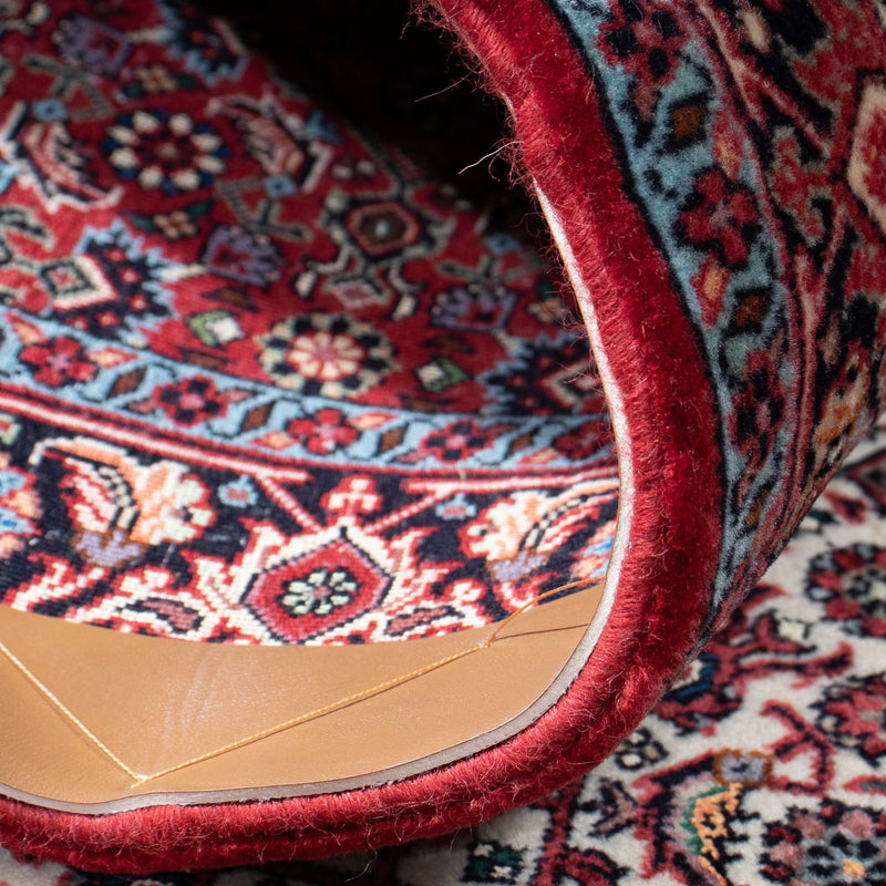 Biegacz Dywan perski - Bijar - 306 x 91 cm - beżowy