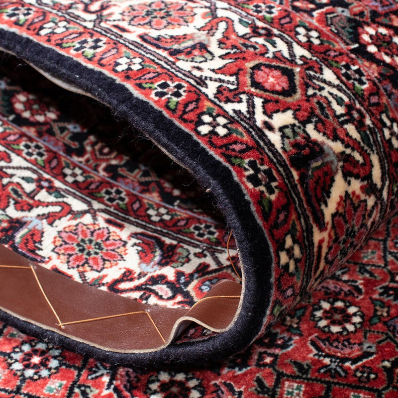 Biegacz Dywan perski - Bijar - 300 x 83 cm - ciemna czerwień