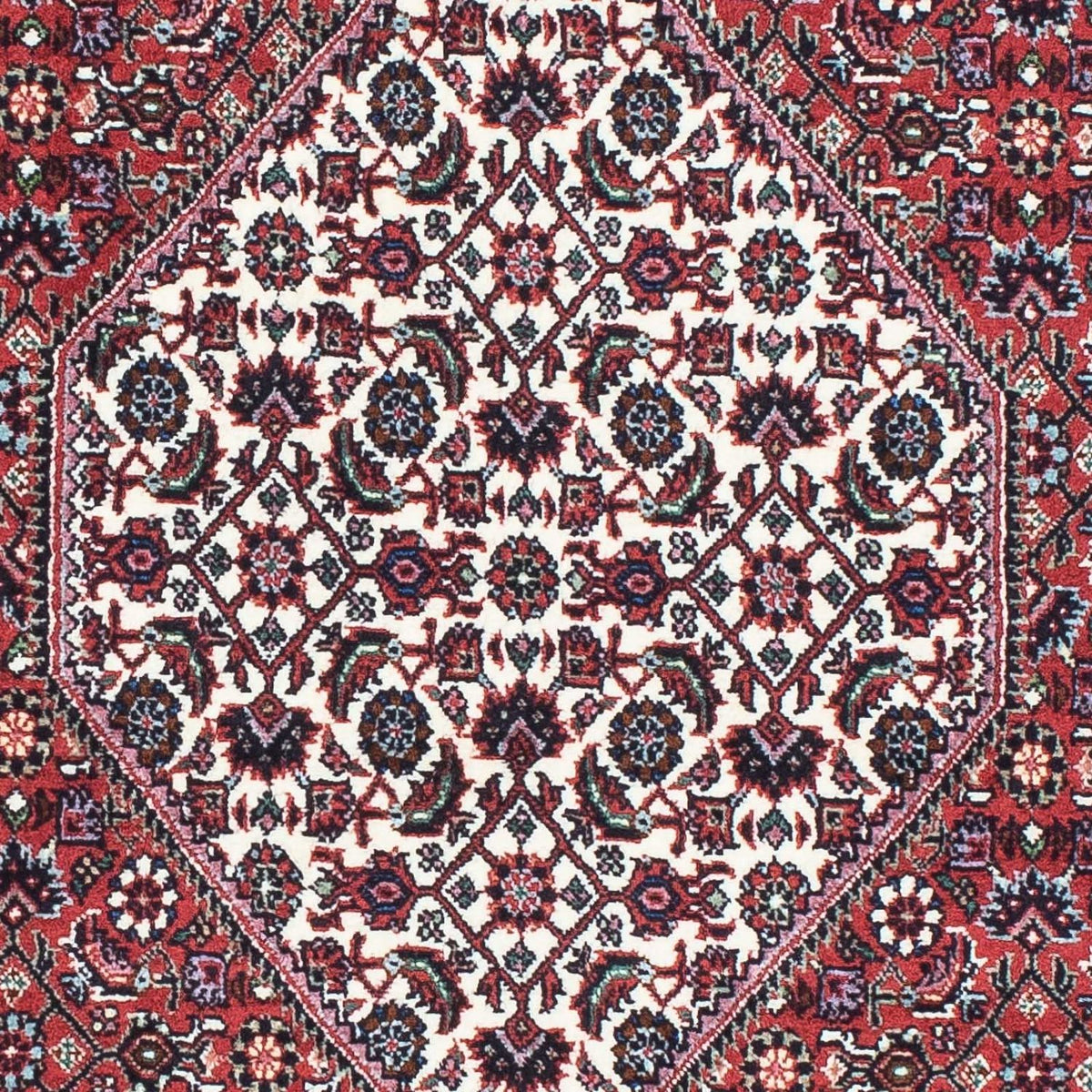 Biegacz Dywan perski - Bijar - 212 x 71 cm - czerwony