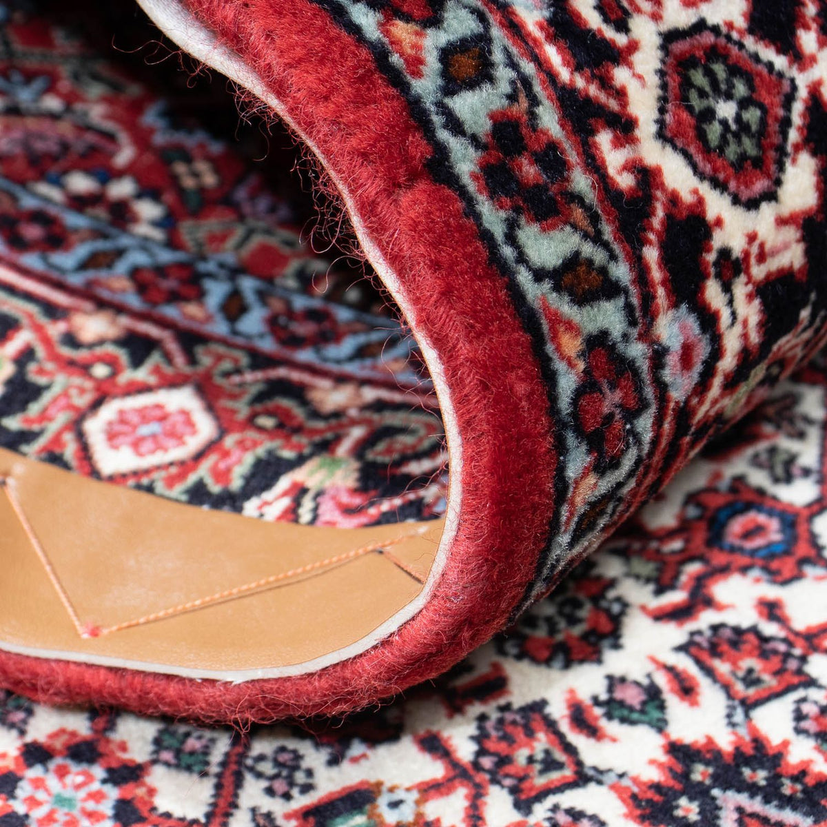 Biegacz Dywan perski - Bijar - 212 x 71 cm - czerwony