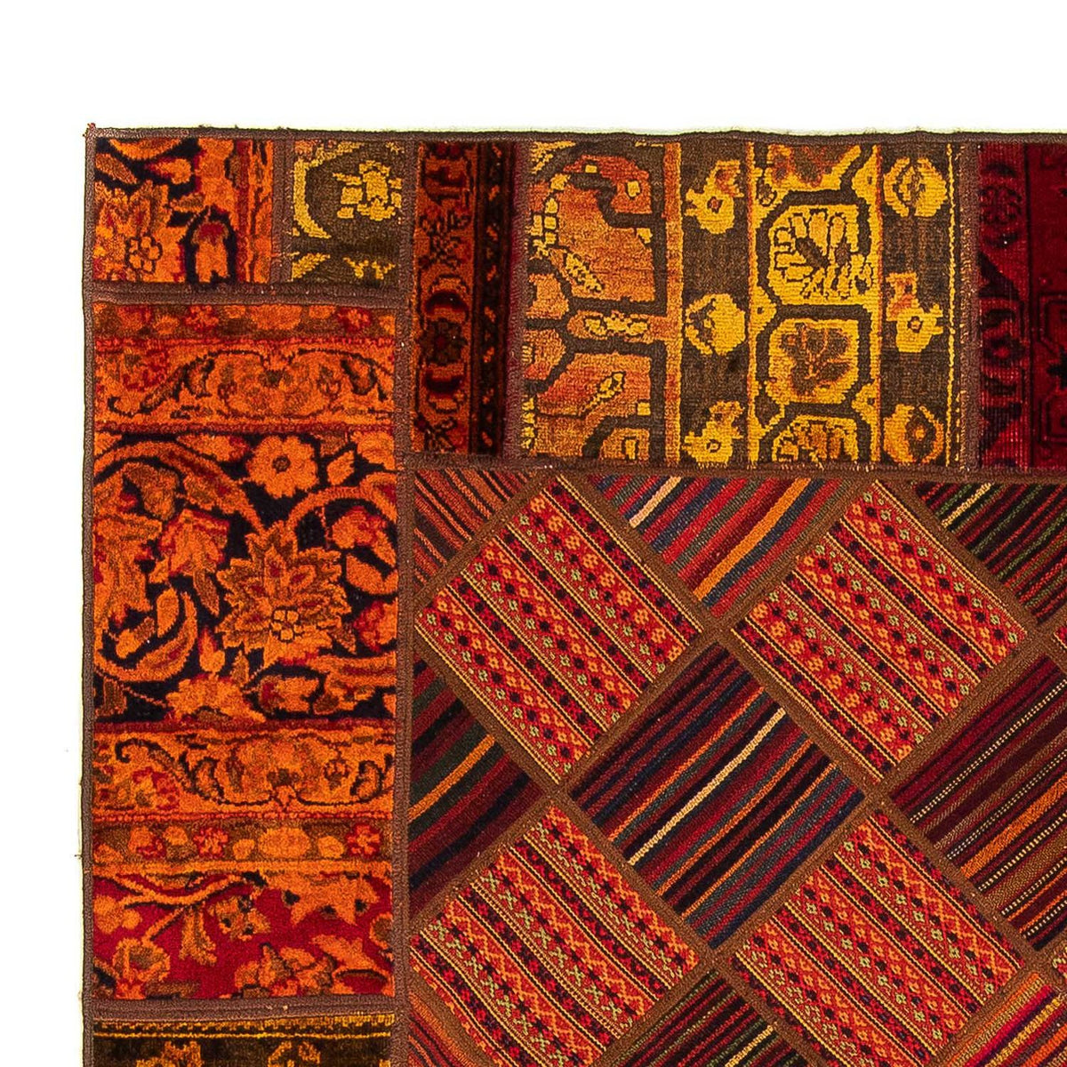 Dywan patchworkowy - 234 x 169 cm - wielokolorowy