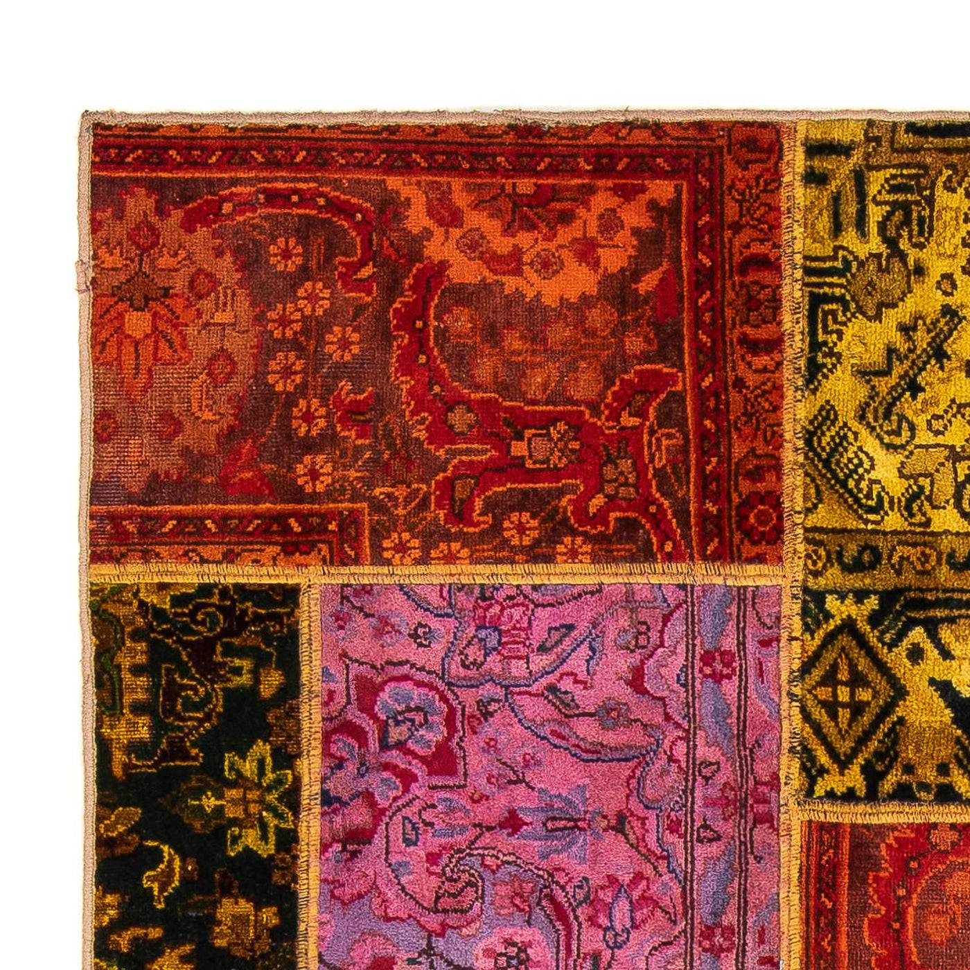 Dywan patchworkowy 198x137cm - Perserteppich Wollteppich