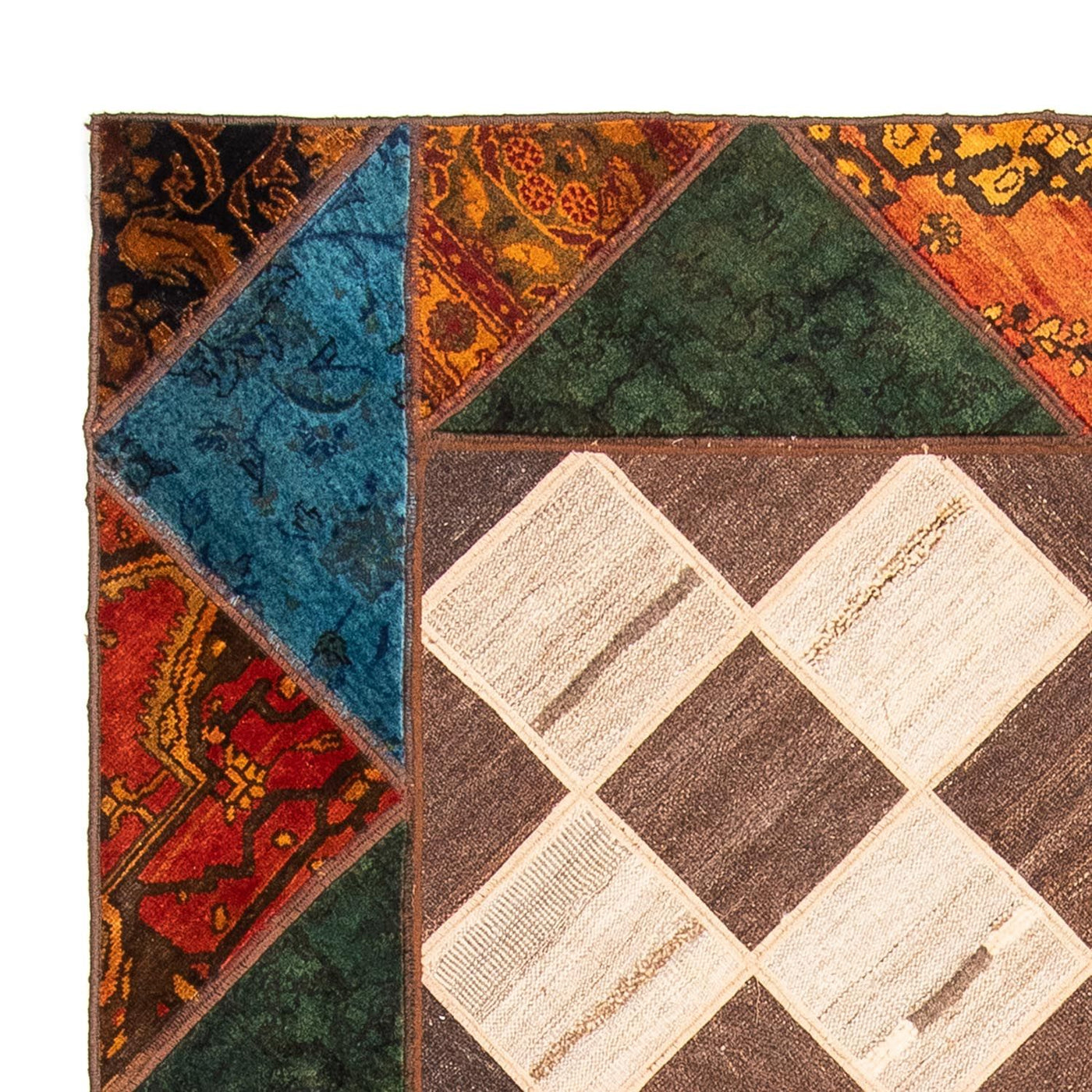 Dywan patchworkowy 224x164cm - Perserteppich Wollteppich