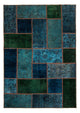 Dywan patchworkowy 207x143cm - Perserteppich Wollteppich