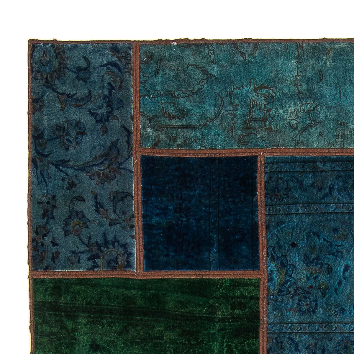 Dywan patchworkowy - 207 x 143 cm - wielokolorowy