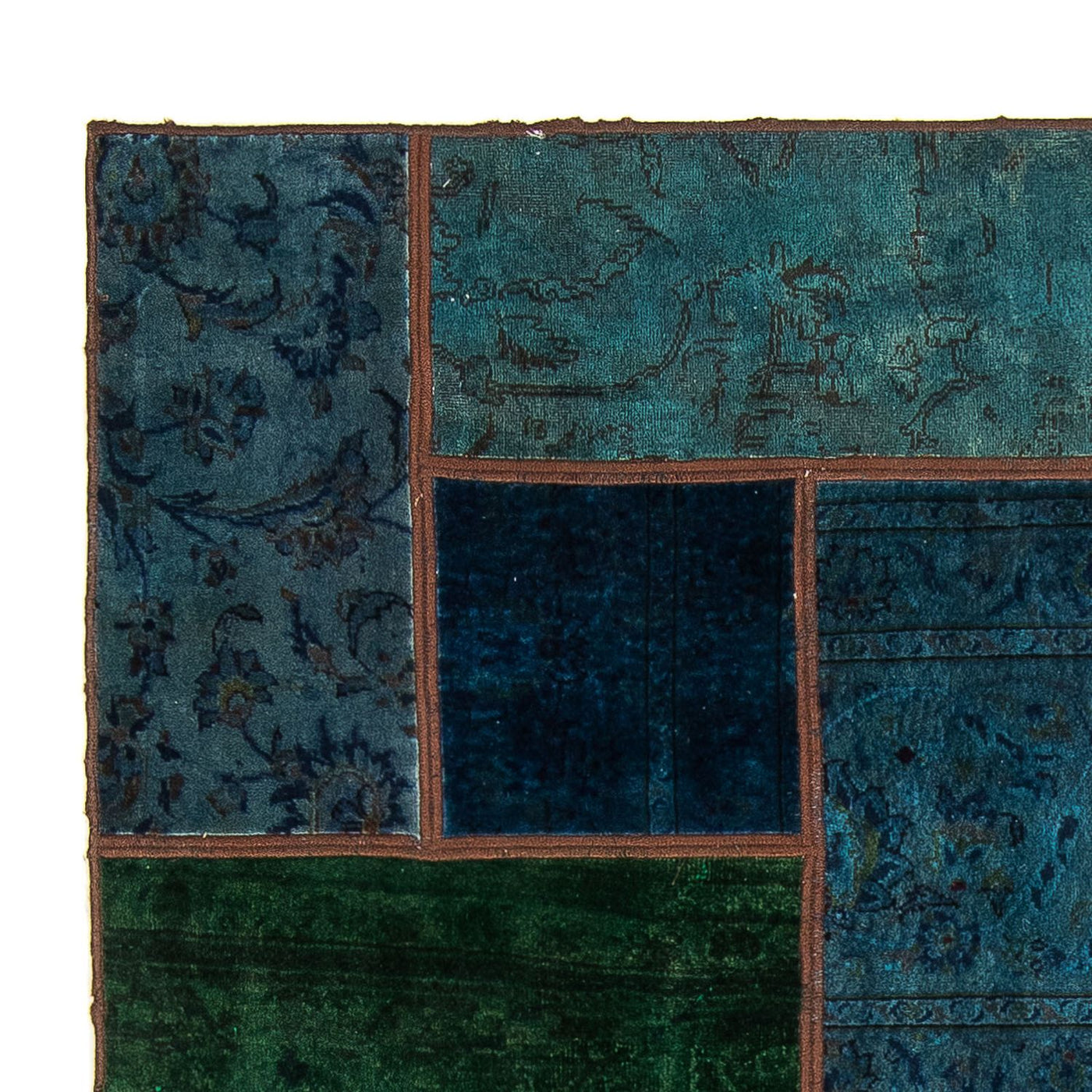 Dywan patchworkowy 207x143cm - Perserteppich Wollteppich