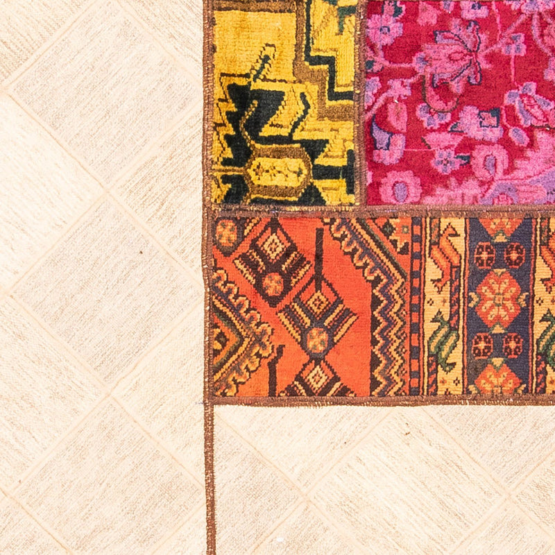 Dywan patchworkowy - 249 x 194 cm - wielokolorowy