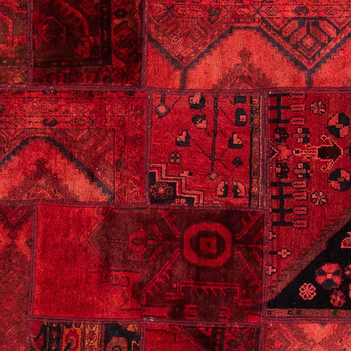 Dywan patchworkowy - 208 x 148 cm - wielokolorowy