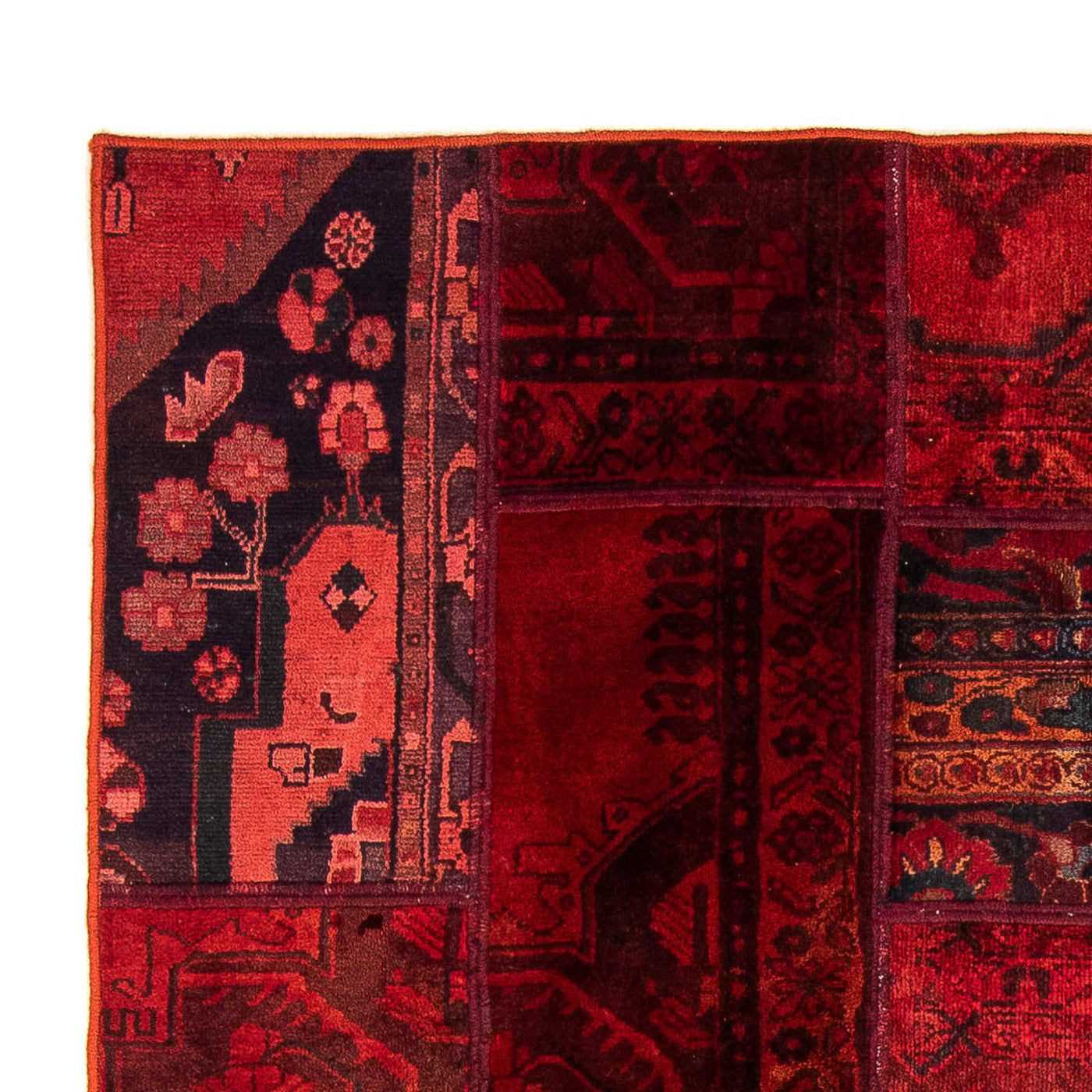 Dywan patchworkowy 208x148cm - Perserteppich Wollteppich